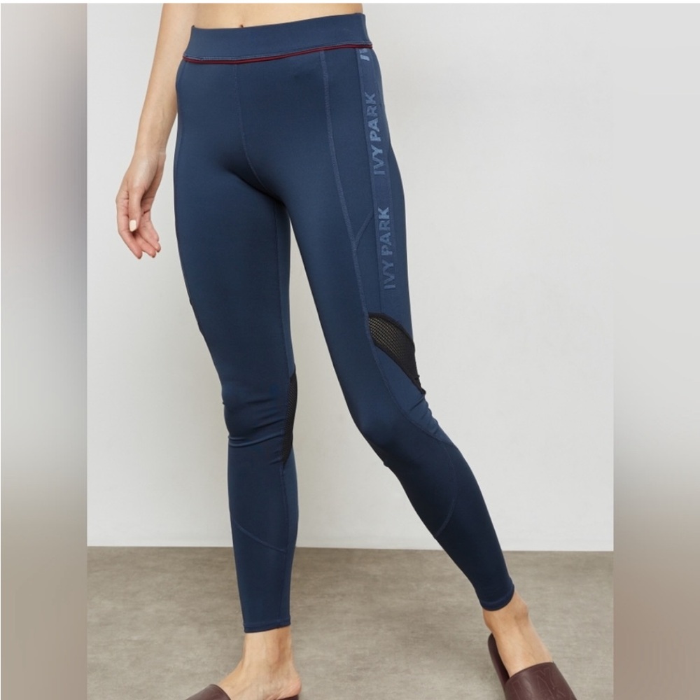 Ivy Park Logo Leggings - Navy Blue, Size Small